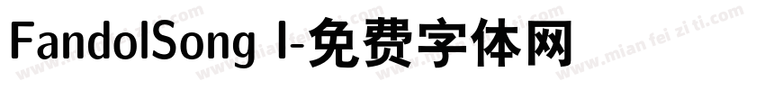 FandolSong I字体转换